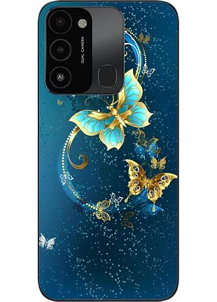 Оригинальный чехол для tecno spark 8c с картинкой бабочки
