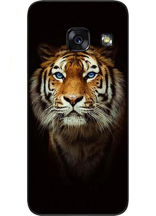 Силіконовий чохол для samsung a7 2017 galaxy a720 з картинкою тигр