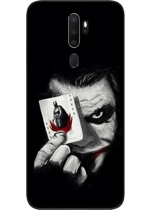 Силиконовый чехол для oppo a9 2020 с картинкой джокер с картой