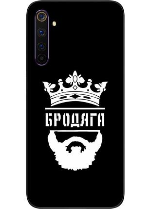 Силиконовый чехол для realme 6 с картинкой бродяга