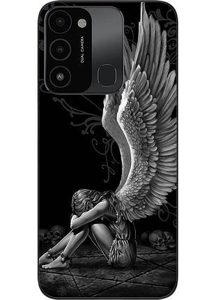 Оригинальный чехол для tecno spark 8c с картинкой ангел
