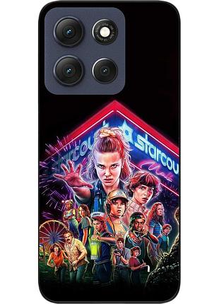 Силиконовый чехол epik для motorola moto g56 5g с принтом stranger things команда