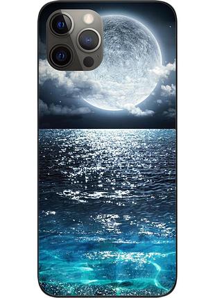 Чохол силіконовий для iphone 12 pro з картинкою місяць