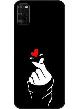 Силіконовий чохол для samsung a41 galaxy a415f з картинкою рука