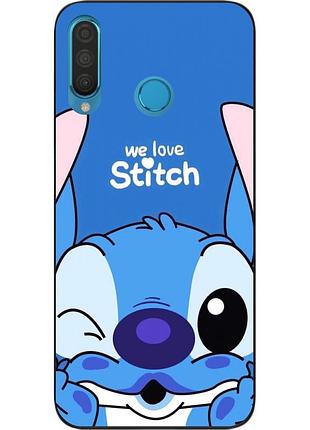 Силіконовий чохол для huawei p30 lite з картинкою стіч
