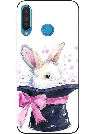 Чехол силиконовый для huawei p30 lite с картинкой кролик