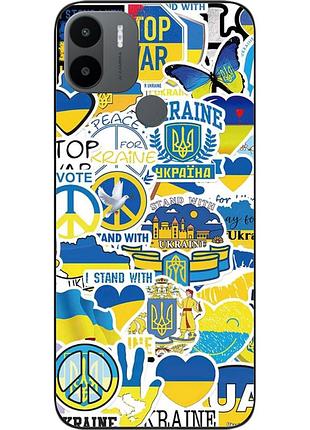 Силіконовий чохол epik для xiaomi redmi a2 plus з картинкою стикери україна