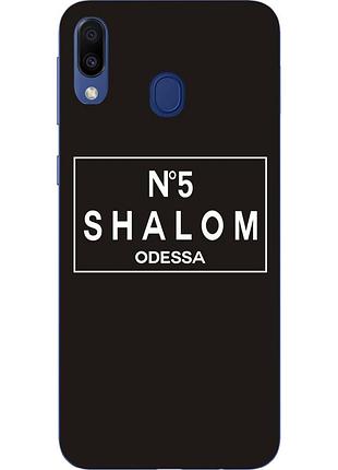 Антибрендовый силиконовый чехол для samsung galaxy a20 2019 a205f с картинкой shalom №5 odessa