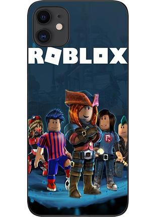 Бампер силиконовый чехол для iphone 11 с картинкой roblox