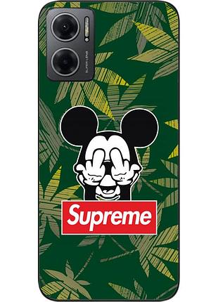 Оригинальный чехол epik для xiaomi redmi note 11e с картинкой микки supreme