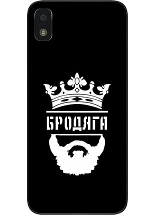 Силиконовый чехол для zte blade l210 с картинкой бродяга