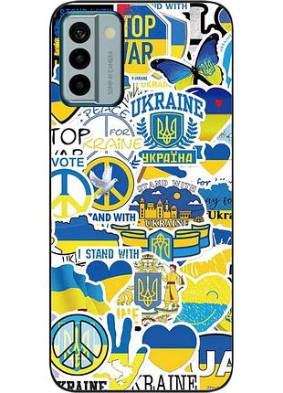 Силіконовий чохол epik для nokia g22 з картинкою стикери україна