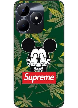 Оригинальный чехол epik для realme c51 с картинкой микки supreme