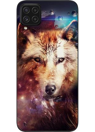 Силіконовий чохол для samsung a22 galaxy a225f з картинкою космічний вовк