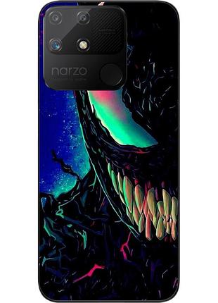 Силиконовый чехол epik для realme narzo 50a с картинкой яркий веном