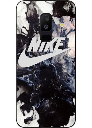 Силиконовый чехол для samsung a6 plus 2018 galaxy a605f с картинкой nike
