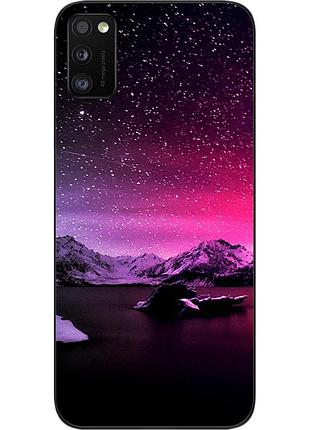 Силіконовий чохол бампер для samsung a41 galaxy a415f з картинкою зірки