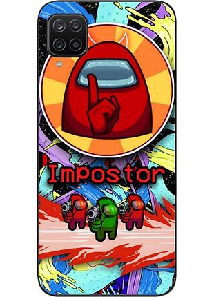 Силіконовий чохол з картинкою для samsung a12 galaxy a125f among us impostor