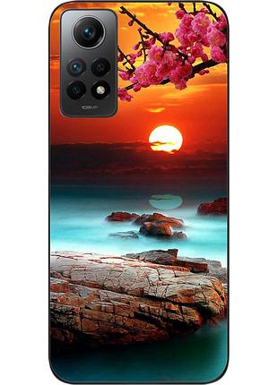 Силіконовий чохол бампер epik для xiaomi redmi note 12 pro 4g з картинкою гарний захід сонця