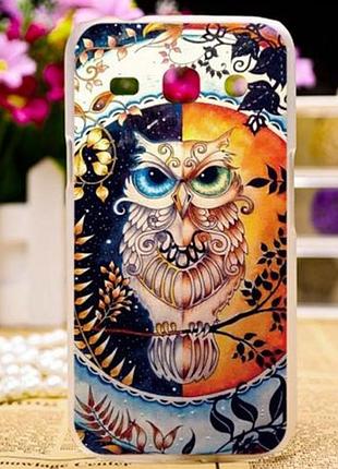 Оригінальний чохол панель накладка для samsung galaxy g350 star advance з картинкою сова