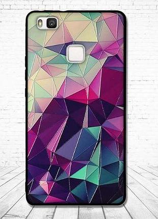 Силиконовый чехол для huawei p9 lite с картинкой абстракция