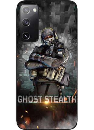 Чехол силиконовый epik для samsung galaxy s20 fe с картинкой call of duty ghost призрак