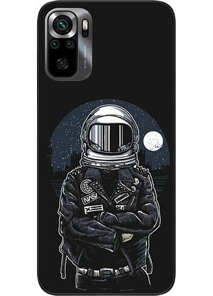Силиконовый чехол бампер epik для xiaomi poco m5s с картинкой космонавт и луна