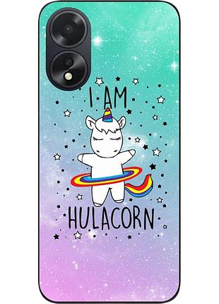 Силиконовый чехол epik для oppo a38 4g с картинкой единорог