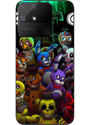 Силиконовый чехол epik для realme narzo 50a с картинкой аниматроники
