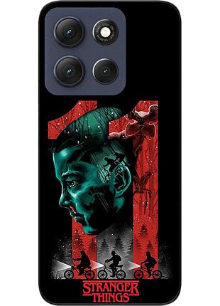 Силиконовый чехол epik для motorola g86 5g с принтом очень странные дела оди