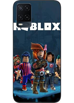 Силиконовый чехол с картинкой для oppo a54 игра роблокс