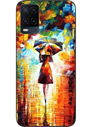 Силиконовый чехол для oppo a54 с картинкой прогулка