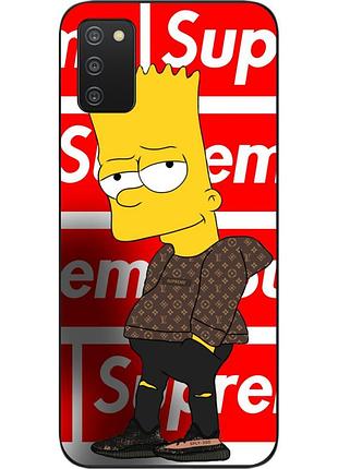 Силиконовый чехол для samsung a03s galaxy a037 с картинкой симпсон