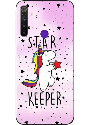 Силіконовий чохол бампер для realme 6i з картинкою єдиноріжок