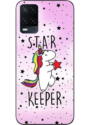 Силіконовий чохол бампер для oppo a54 з картинкою єдиноріжок