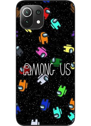 Силіконовий чохол з картинкою для xiaomi mi 11 lite among us у космосі