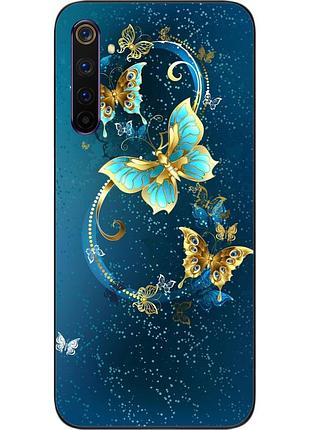 Оригинальный чехол для realme 6 с картинкой бабочки