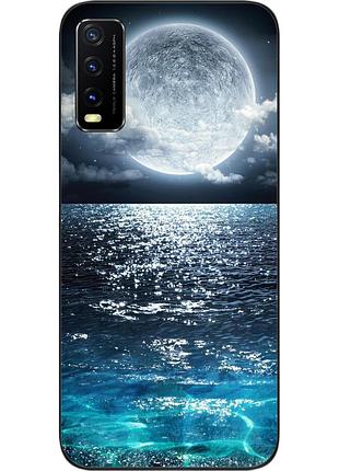 Чохол силіконовий для vivo v20 з картинкою місяць