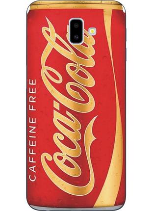 Оригинальный чехол накладка для samsung galaxy j6 plus 2018 с картинкой coca-cola
