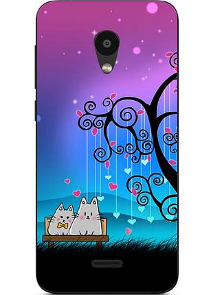 Силіконовий чохол з малюнком для meizu c9 кошенята