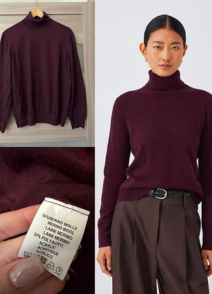 Шерстяний гольф enrico rosselli з вовною мериноса (50% merino wool)