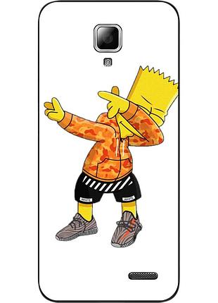 Силіконовий чохол для lenovo a536 з картинкою барт сімпсон