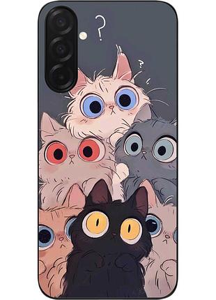 Чехол силиконовый epik для samsung galaxy a27 5g с принтом глаза котов