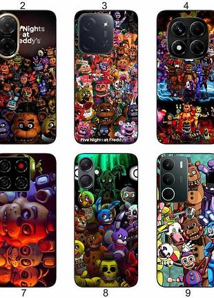 Силиконовый чехол freddy fnaf фредди фазбер для samsung xiaomi iphone realme vivo zte oppo motorola nokia tecno infinix poco