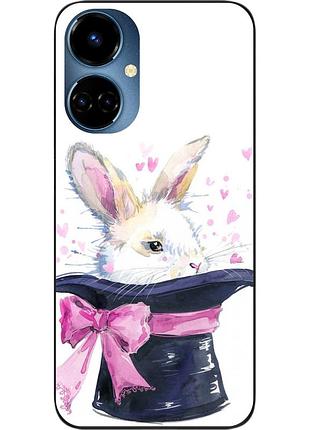Чехол силиконовый epik для tecno camon 19 (ci6n) / 19 pro (ci8n) с картинкой кролик