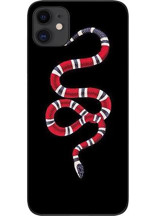 Силиконовый чехол для iphone 11 с картинкой змея