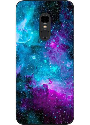 Чехол силиконовый для xiaomi redmi note 4x с картинкой космос