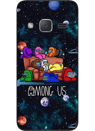 Силиконовый чехол для samsung galaxy j2 j200 с картинкой among us команда
