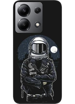 Силиконовый чехол бампер epik для xiaomi redmi note 13 4g с картинкой космонавт и луна