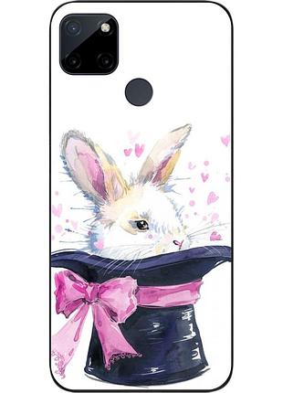 Чохол силіконовий для realme c21y/c25y з картинкою кролик